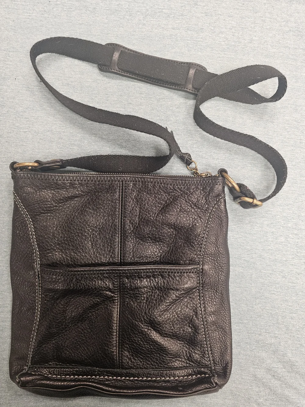 The Sak Black Leather Crossbody Bag